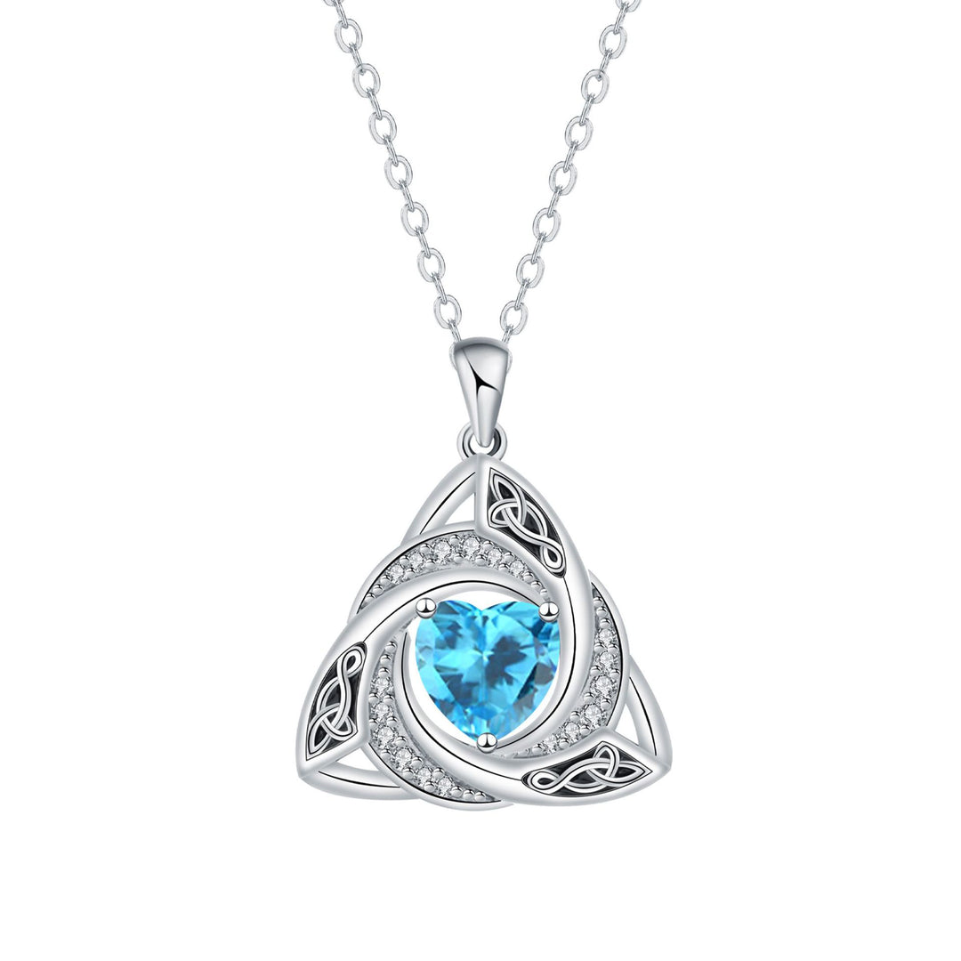Eternal Trinity Birthstone Necklace
