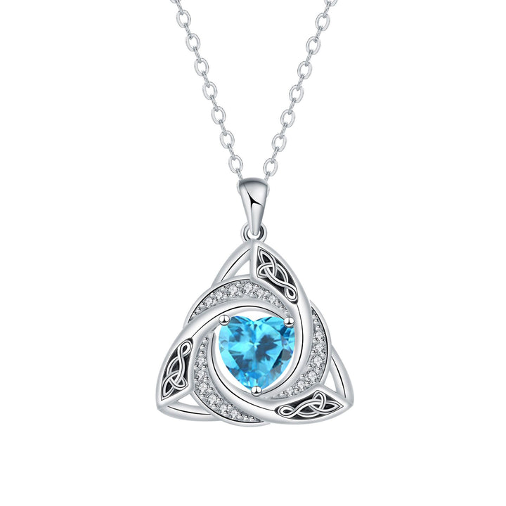 Eternal Trinity Birthstone Necklace