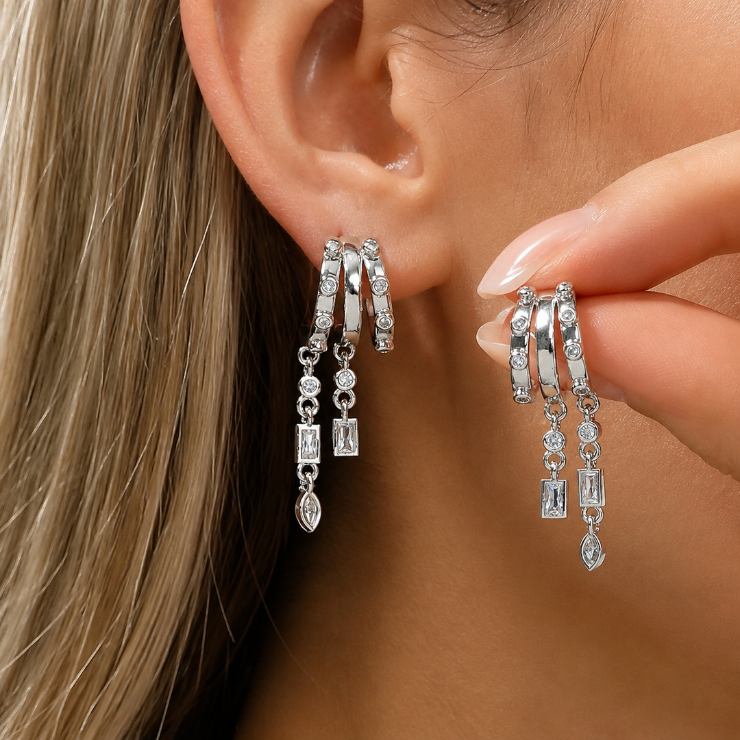 Celestial Chain Drop Earrings