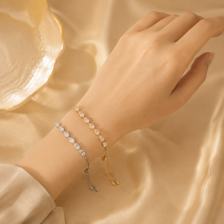 Crystal Drop Tennis Bracelet