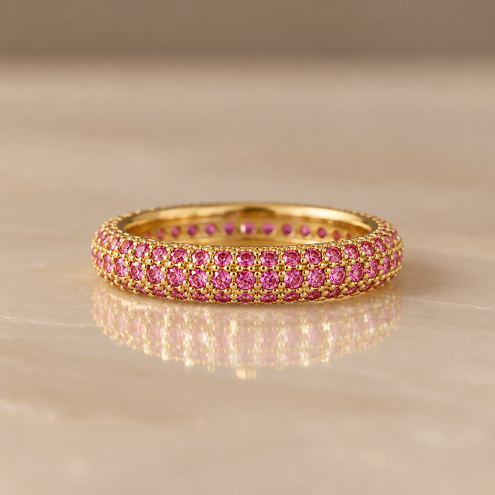 Spectrum Sparkle Band Ring