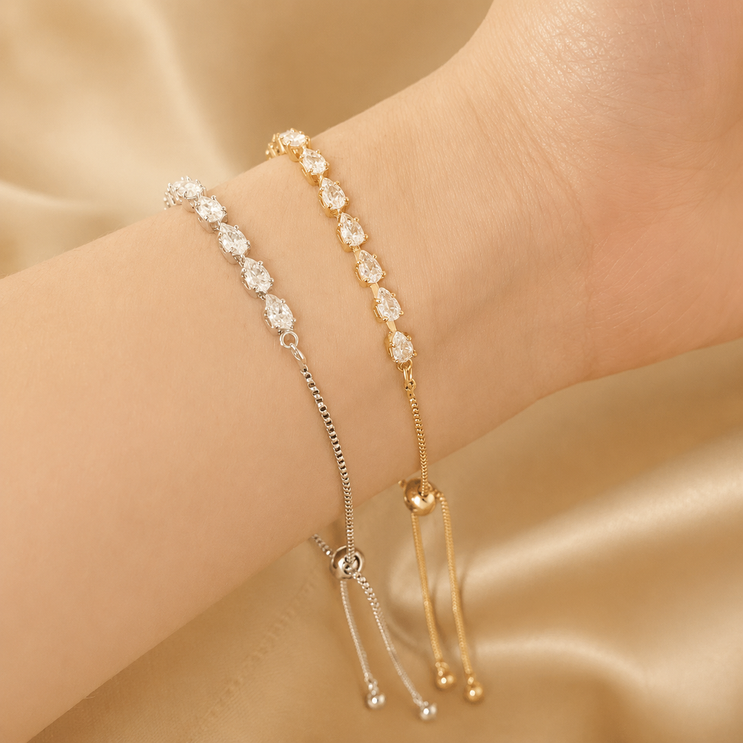 Crystal Drop Tennis Bracelet