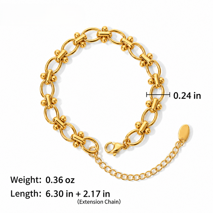 Celestial Crystal Cuff Bracelet