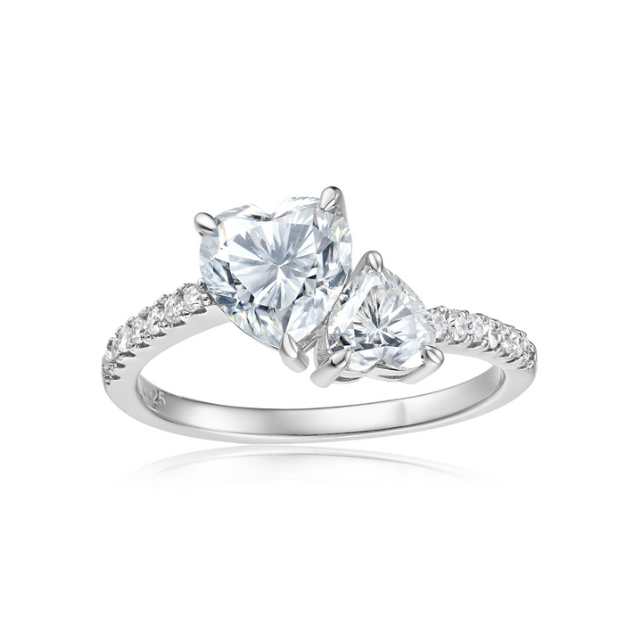 Toi et Moi Zircon Ring