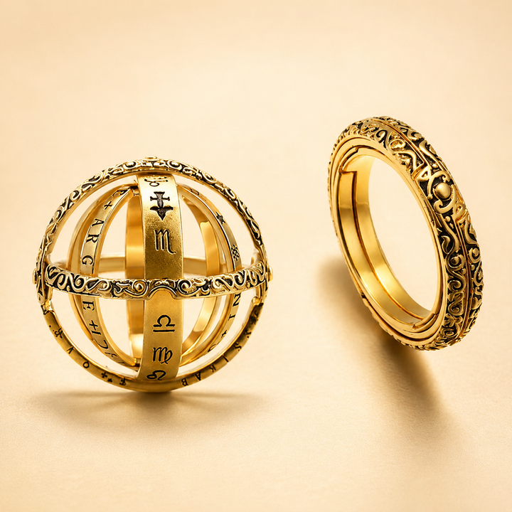 Zodiac Armillary Sphere Ring