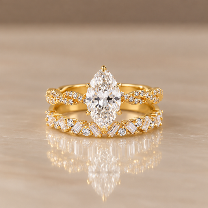 Marquise Brilliance Ring Set