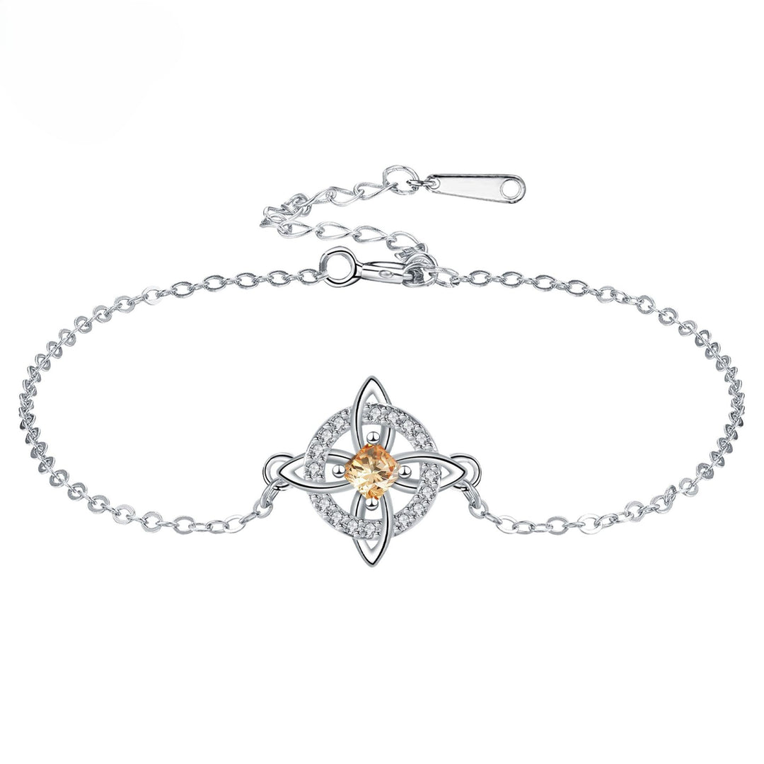 Celtic Knot Birthstone Bracelet