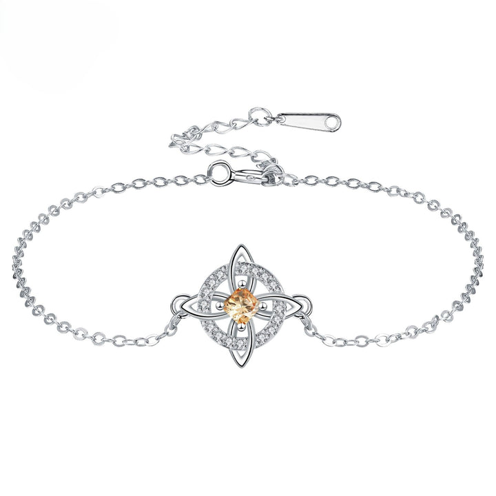 Celtic Knot Birthstone Bracelet