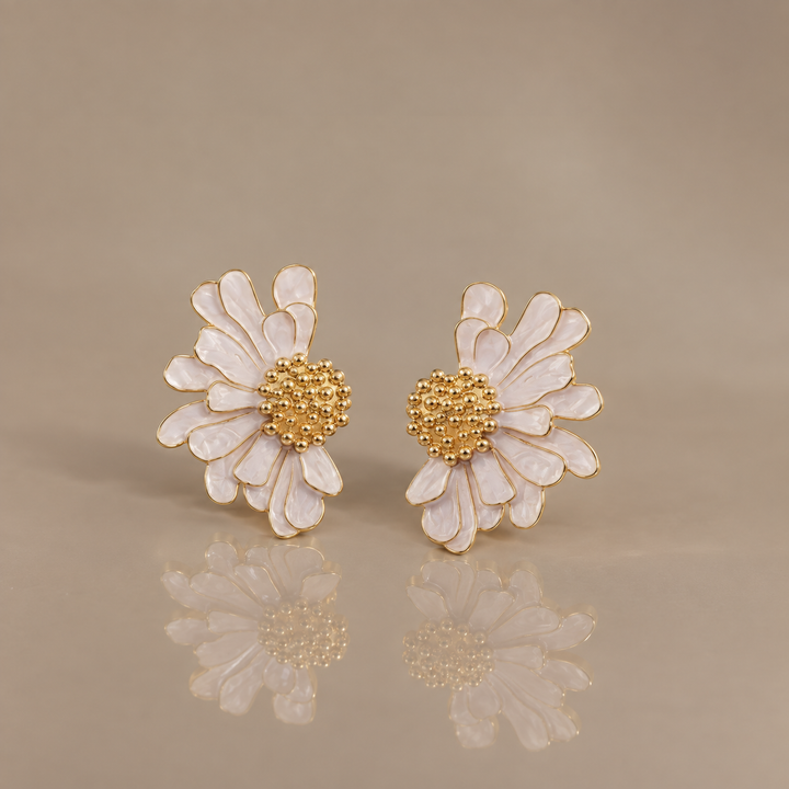 Elegant Flower Drop Earrings Collection