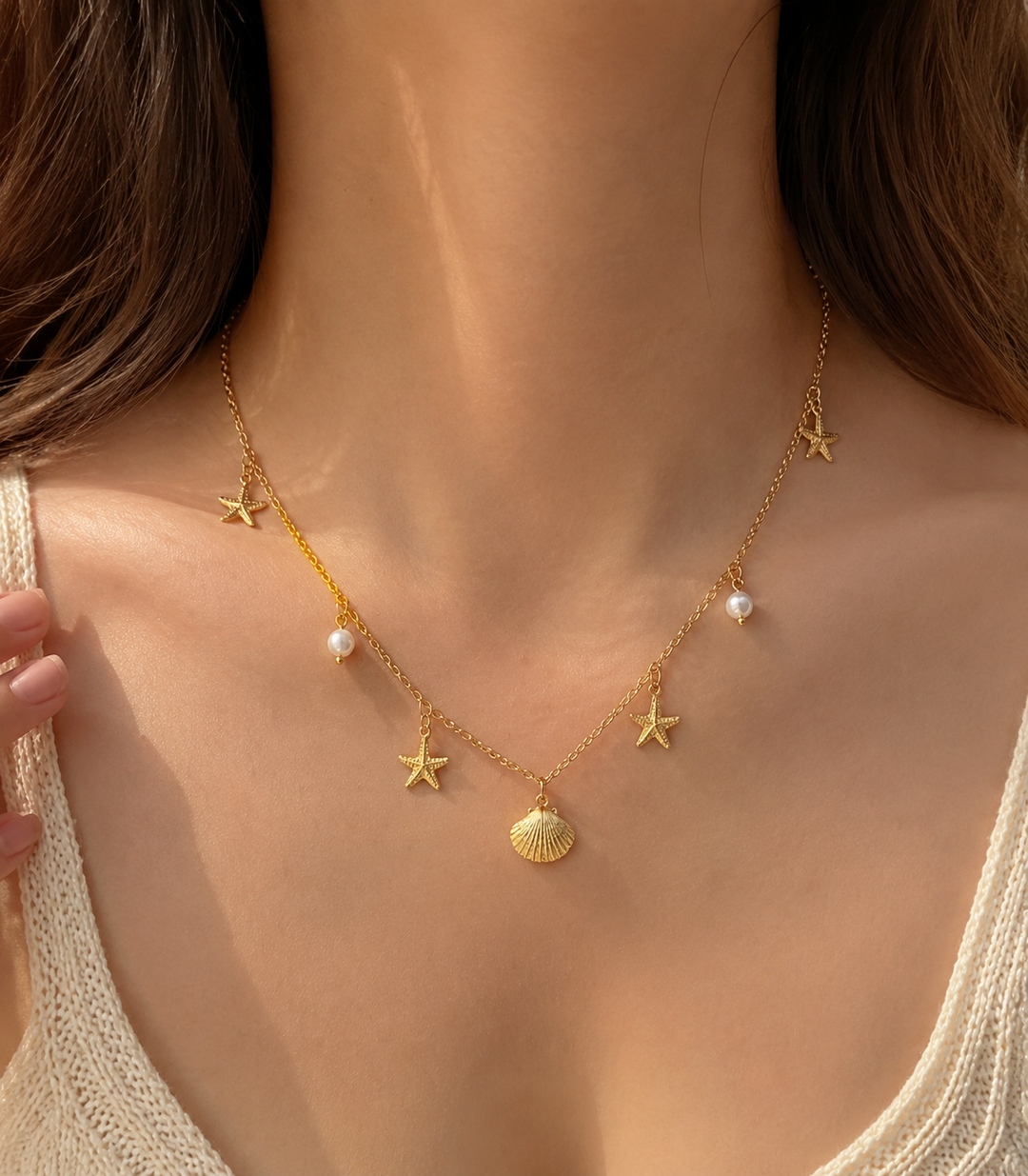 Ocean Charm Layered Necklace