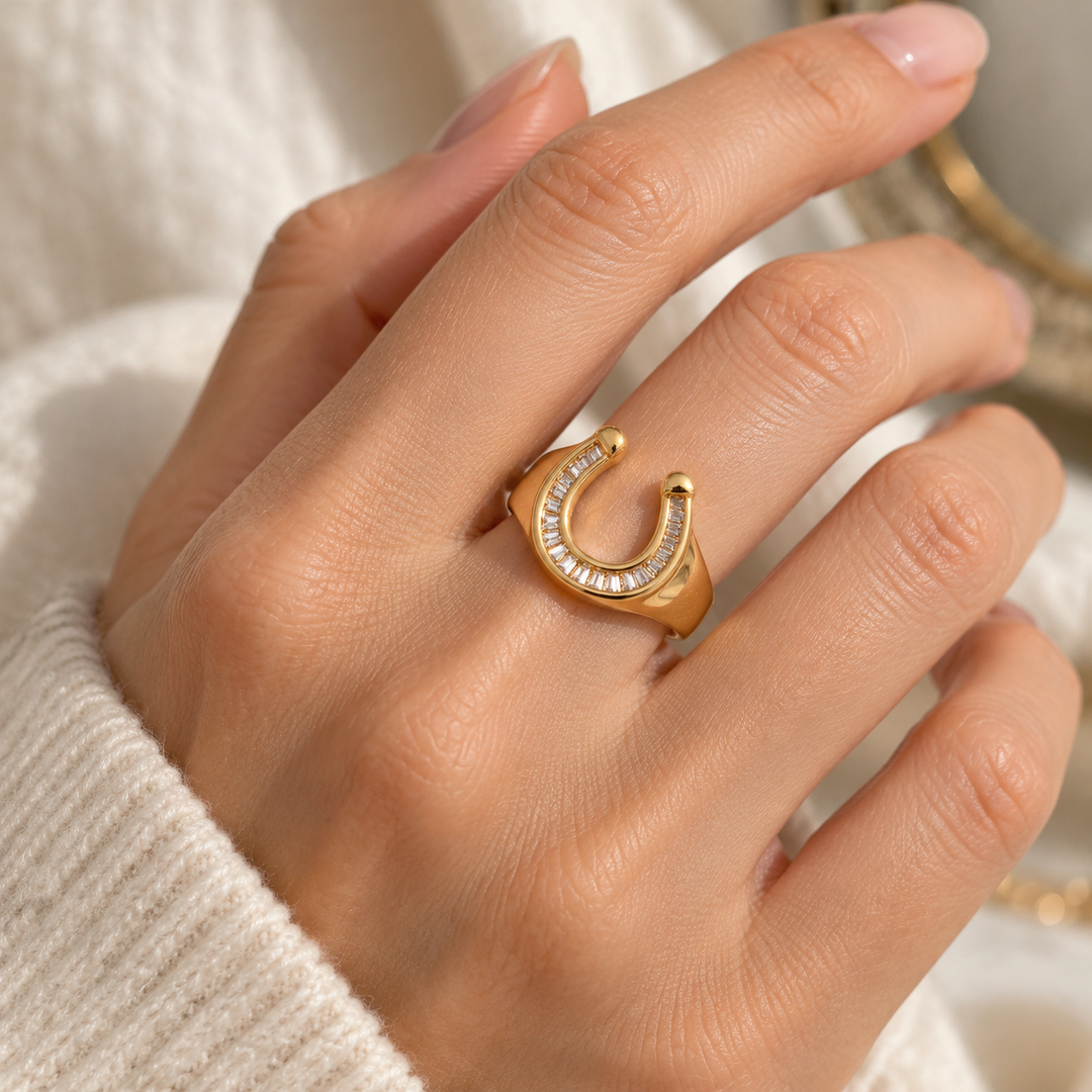 Luxe Horseshoe Ring