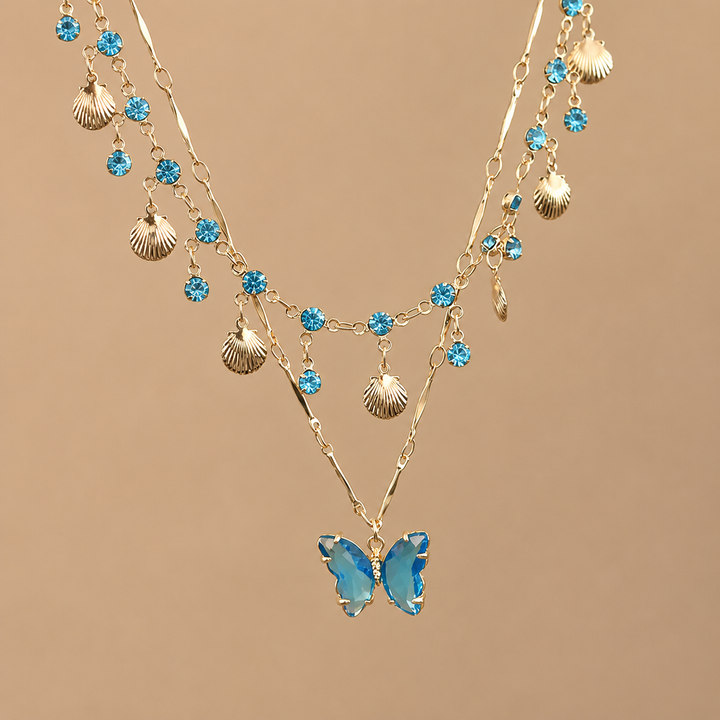 Ocean Drop Layered Necklace