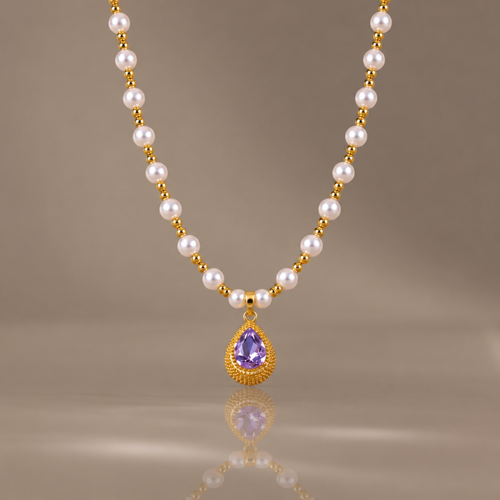 Elegant Teardrop Charm Necklace