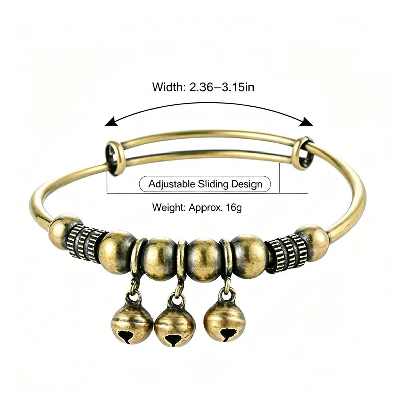 Vintage Bell Charm Bangle