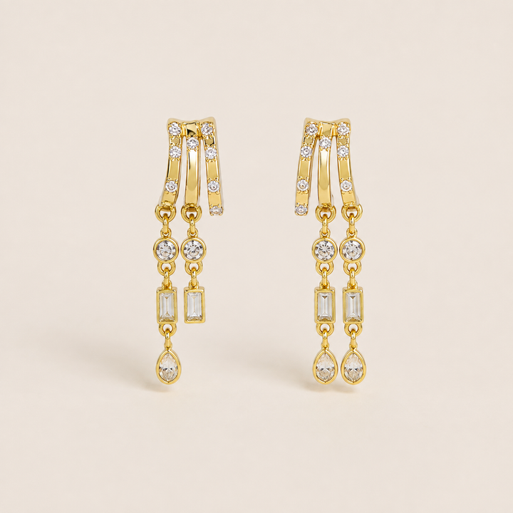 Celestial Chain Drop Earrings