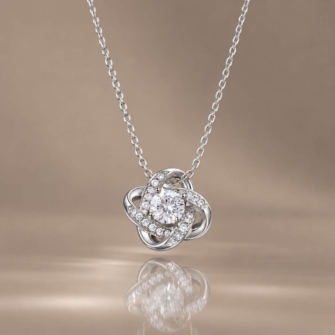 Eternal Knot CZ Necklace