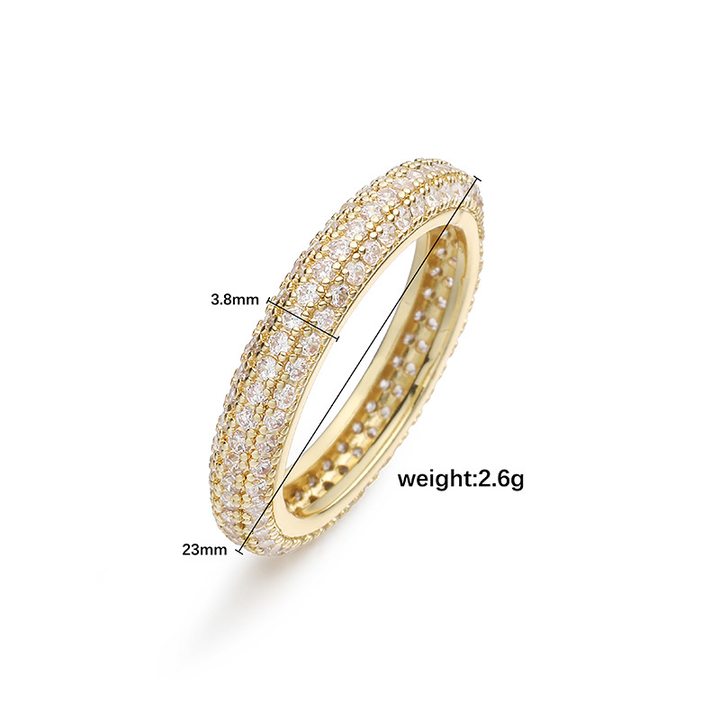 Spectrum Sparkle Band Ring