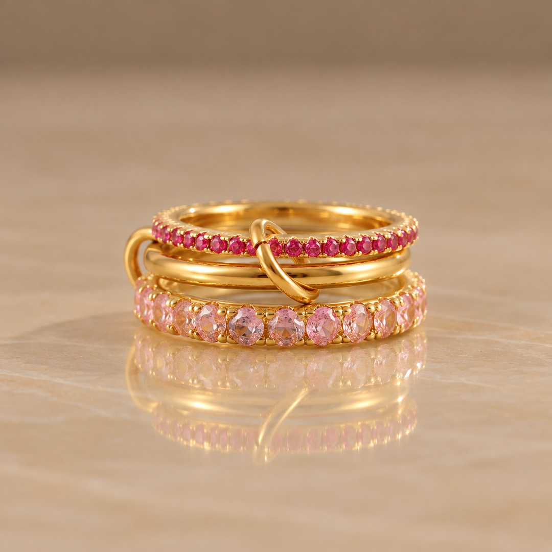 Triple Band Zirconia Ring