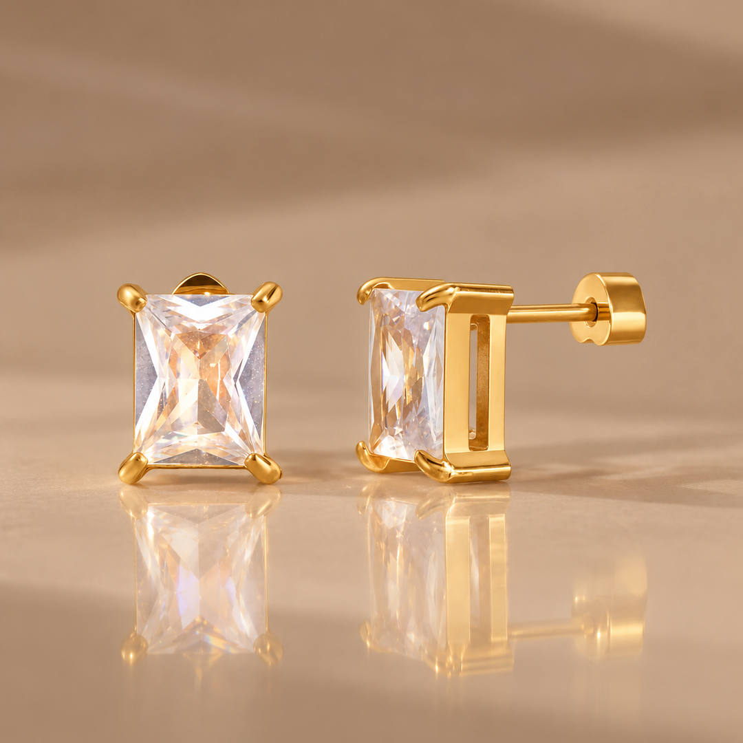 Lumière CZ Stud Earrings