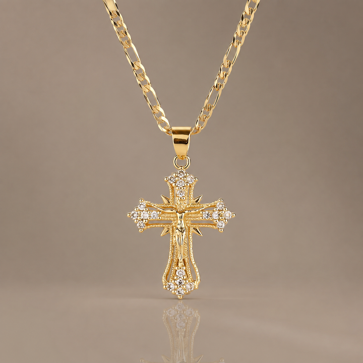 Crystal Cross Pendant Necklace