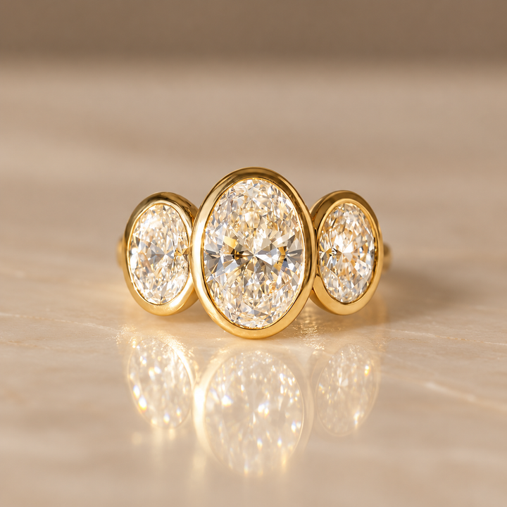 Triple Oval Radiance Ring
