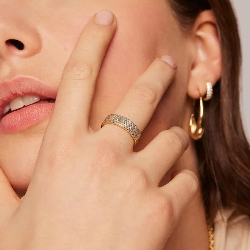 Sparkling Pavé Band Ring