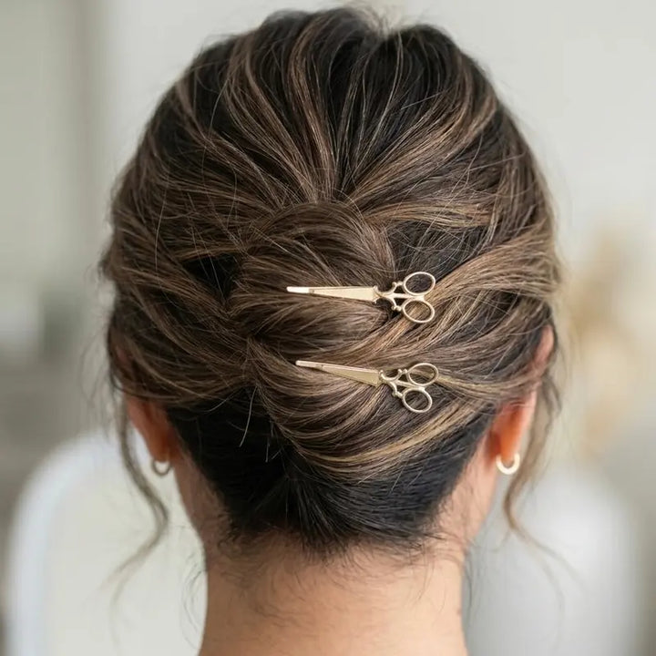 Scissor-Shaped Hair Clip