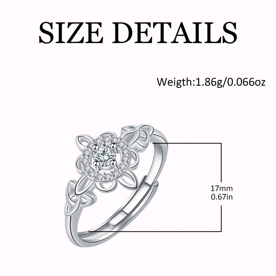 Eternal Celtic Knot Birthstone Ring
