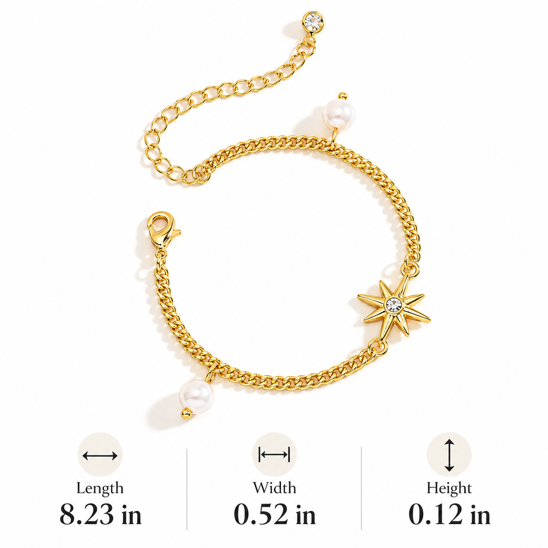 Golden Layered Charm Bracelet