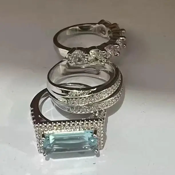 Royal Baguette Crystal Statement Ring