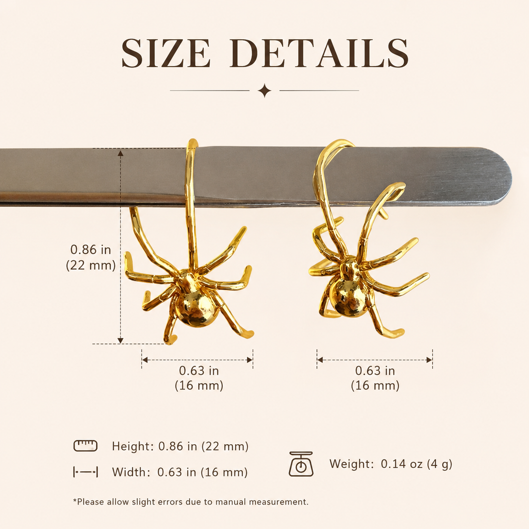Spider Drop Earrings