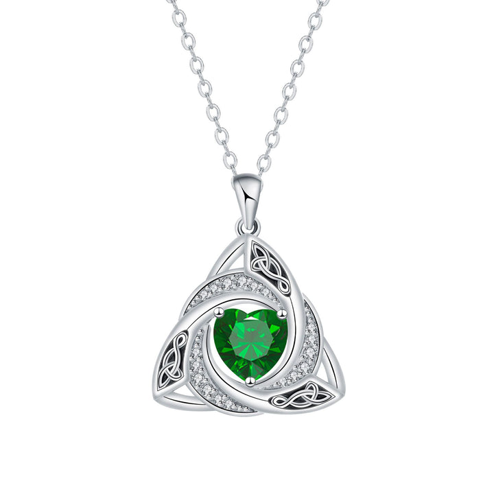 Eternal Trinity Birthstone Necklace