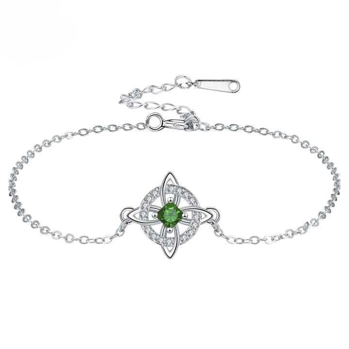 Celtic Knot Birthstone Bracelet