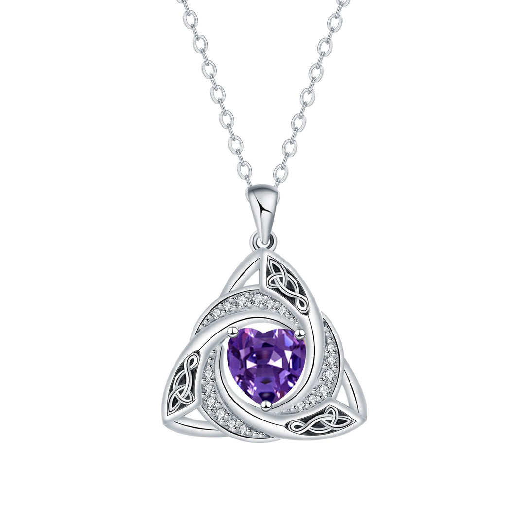 Eternal Trinity Birthstone Necklace