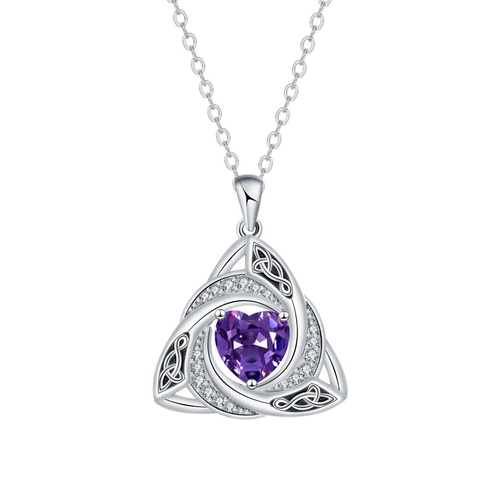 Eternal Trinity Birthstone Necklace