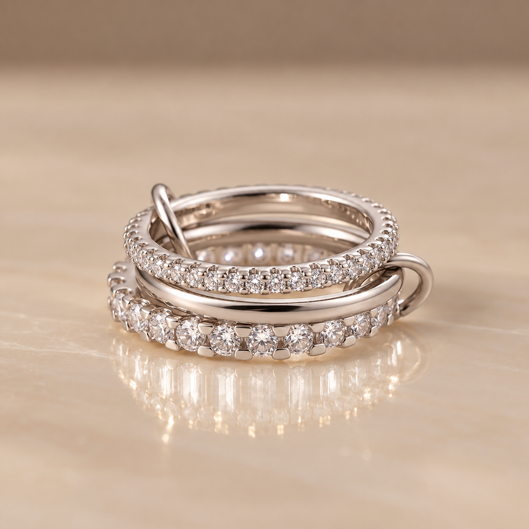 Triple Band Zirconia Ring