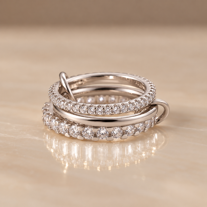 Triple Band Zirconia Ring