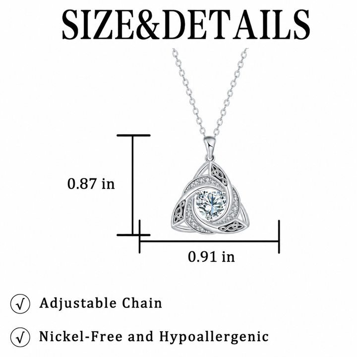 Eternal Trinity Birthstone Necklace