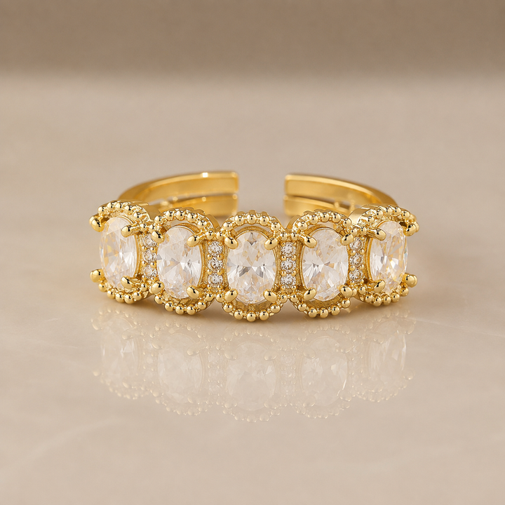 Five Zircon Ring