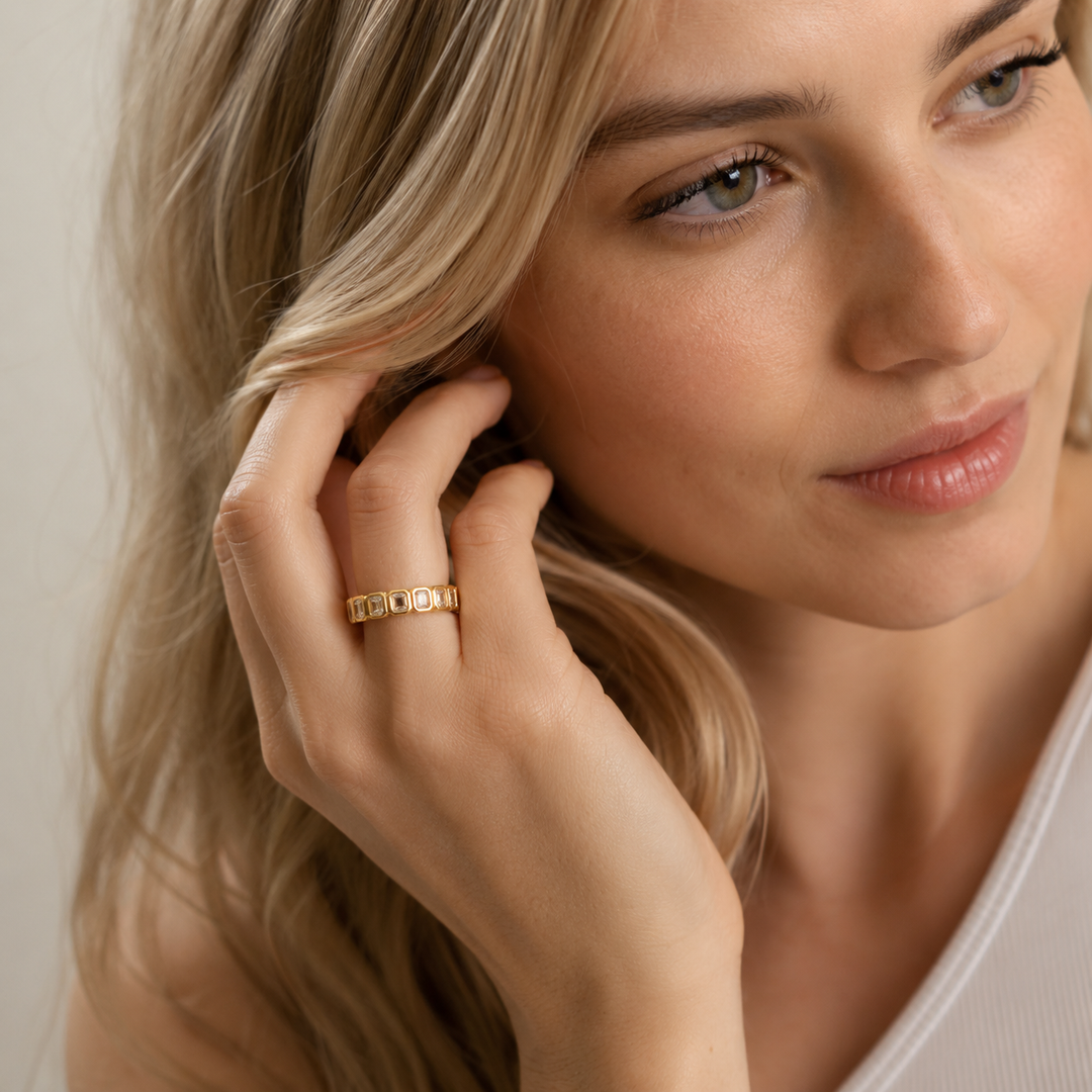 Bezel-Set Eternity Band