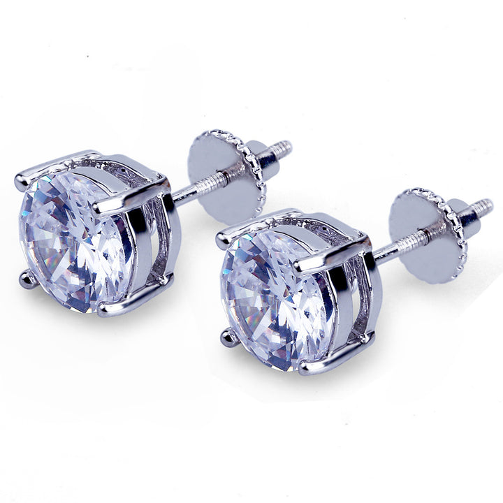 Cushion Cut Zircon Stud Earrings