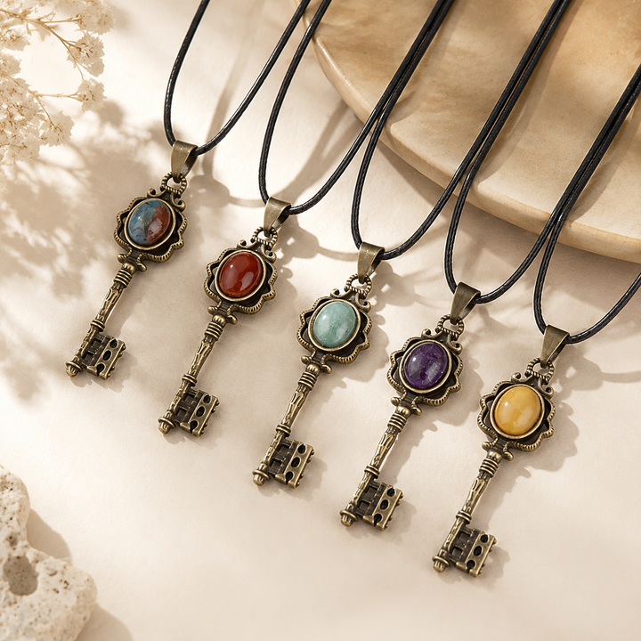 Vintage Key Pendant Necklace