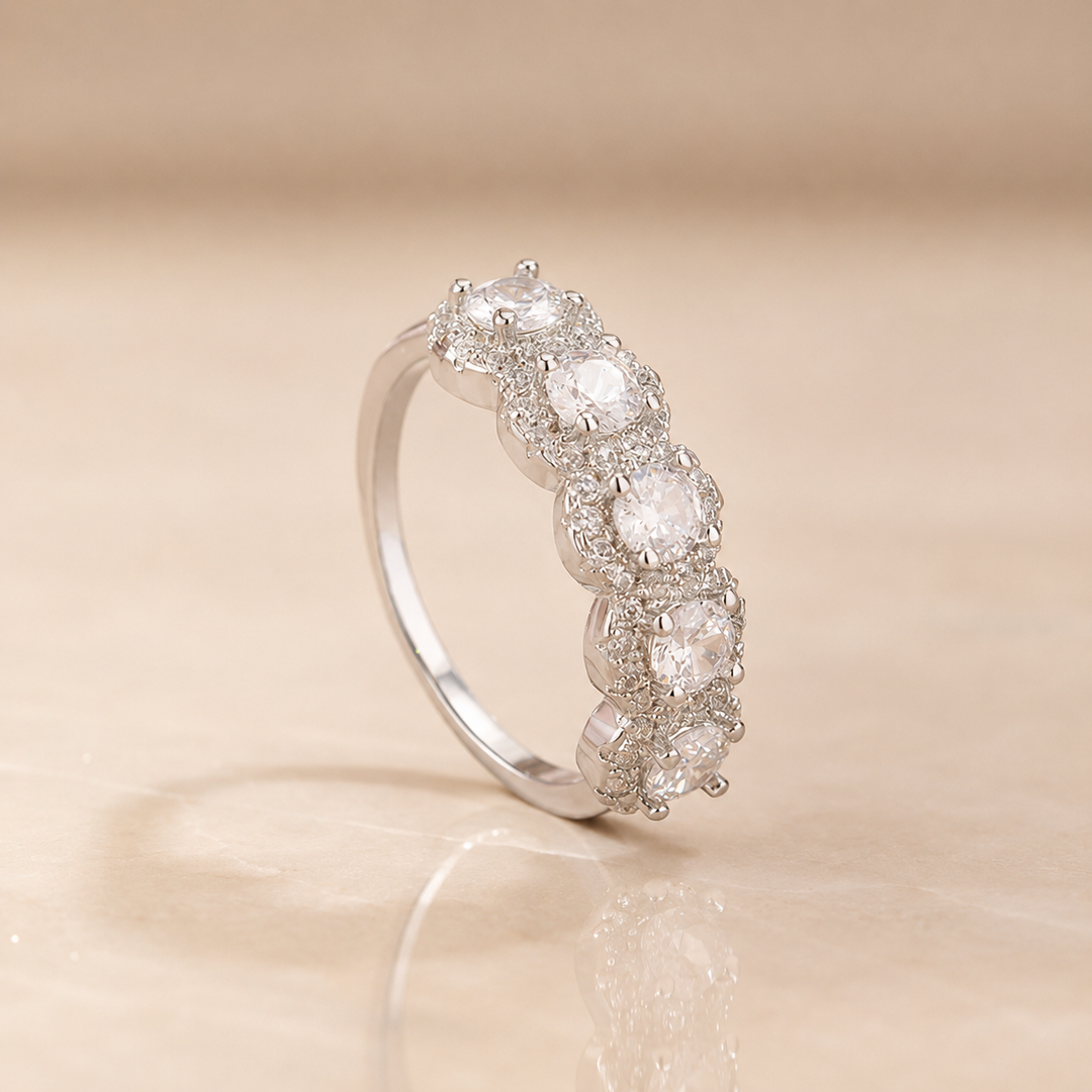 Five Zircon Ring