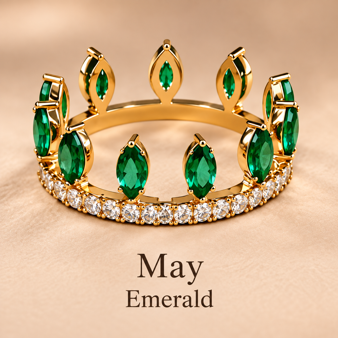 Convertible Birthstone Crown Ring