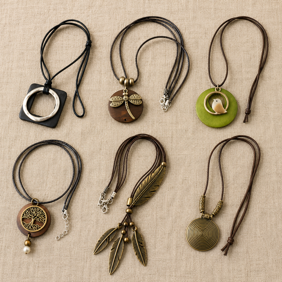 Boho Long Pendant Necklace