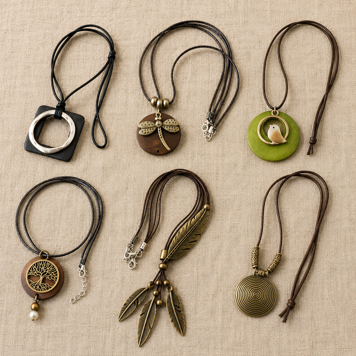 Boho Long Pendant Necklace