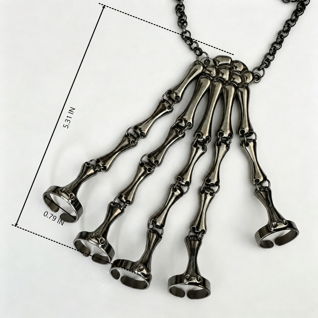 Skeleton Hand Armor Ring Bracelet
