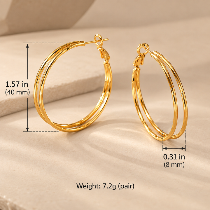 Double Hoop Earrings