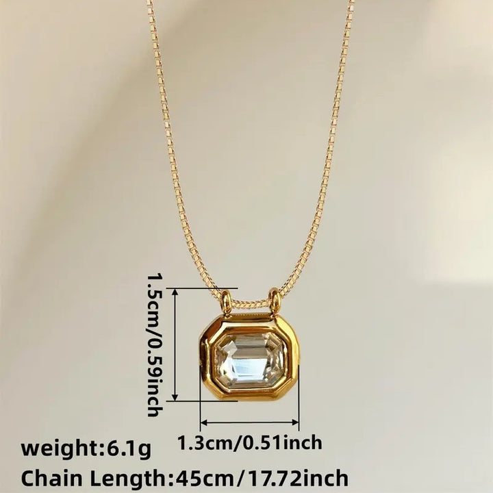 Classic Gemstone Pendant Necklace