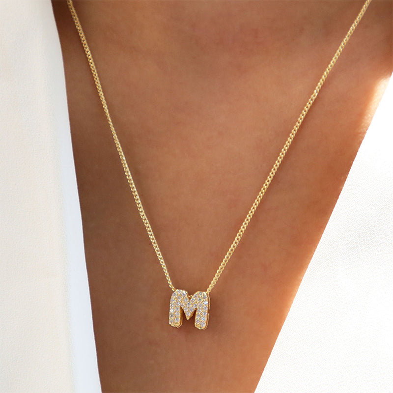 Personalized initials necklace